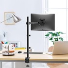 Extra Tall Single Lcd Monitor Fully Adjustable Desk Mount Fits 1 Screen Up