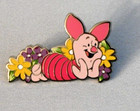 Disney Piglet Laying Day In Flowers Winnie The Pooh Pin