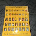 Marx Hand Painted Disneykins 34 Figurines Set Disney Disneyland 1966