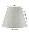 Textured Oatmeal Empire Hardback Lamp Shade 9x16x12 