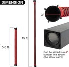 15ft Rv Sewer Hose Extension  24 Mils  Rv Extension Hose - Red