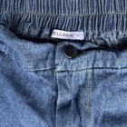 Teens 70s Stretchy High Rise Pleated Paperbag Thin Denim Cotton Shorts Size Xl