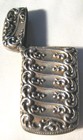 Antique   5080 Ornate Fancy Whiting Sterling Silver Vesta Match Box Safe Holder