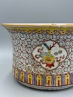 Antique 19th C Chinese Famille Rose Bogu Porcelain Jardiniere Planter 10 1 2 