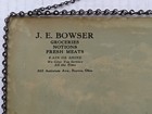 Early 1900s Chain Frame Advertising Je Bowser Groceries Meats Dayton Ohio 