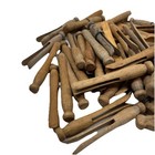 Lot Of 50 Vintage Round Wooden Clothes Pins  Clothes Crafts Decor