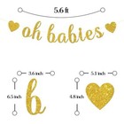 Oh Babies Banner - Twins Baby Shower Party Decor - Twin Boys Twin Girls Birth   