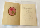 Vintage Unused Embossed Anniversary Greeting Card Gilded Bells   Roses