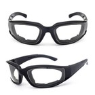 Clear Motorcycle Riding Glasses Padded Wind Resistant Sunglasses Cycling Goggles