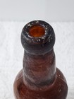 Antique Amber Beer Bottle Sb g Co Streator Bottle   Glass Co Applied Lip 1880s