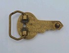 Vintage Solid Brass Key Belt Buckle Baron Taiwan