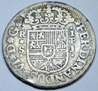 1754 Vf-xf Spanish 1 Reales Genuine Antique 1700 s Colonial Cross Pirate Coin