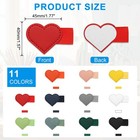 4 Pcs Heart Pen Loop Holder Self Adhesive red  Style 2 