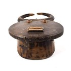 Baule Goli Wood Mask With Horns Kplekple