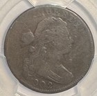 1802 Draped Bust Large Cent S-232 - Pcgs F-12  Reverse Cud 