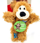 Kong Wild Knots Bear Plush Dog Toy Squeaky Xs Light Brown Indoor Fetch Chew 5 5 
