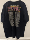 Zz Top Raw Whisky Tour T-shirt Black Mens 2xl Rock Band Graphic Tee
