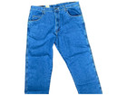 New Wrangler Relaxed Fit Rugged Wear Denim Blue Jeans Men Size 40 X 32 Irregular
