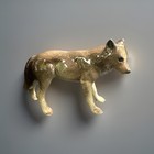 Vintage Miniature Hagen Renaker Gray Mama Mother Wolf  Wilderness Read Damage