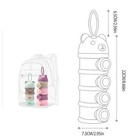4-layer Baby Milk Powder Container  Stackable Travel Dispenser  Snack Box