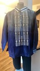 Traditional Blue Barong Tagalog With Long Sleeves   Embroidery Design
