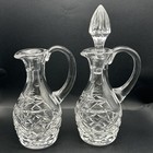 Waterford Crystal Glendore Oil And Vinegar Cruet Set Made In Ireland Signed