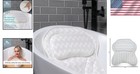 Extra Large Bath Pillow With Neck Support - Secure Suction   Machine Washable