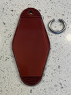 Vintage Ballingall Hotel Ottumwa Iowa Maroon Plastic Key Fob  no Key  Unused