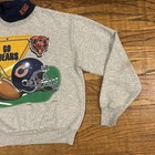 Vintage 90s Chicago Bears Kids Youth Large Turtleneck Crewneck Sweatshirt