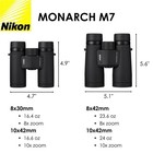 Nikon Monarch M7 10x42  16766  Black Binoculars Bundle With Lens Pen And Clea   