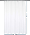 Waterproof Fabric Shower Curtain Liner Microfiber 70  W X 72  H
