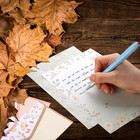 27 Pcs Stationary Writing Paper With Envelopes Set Cute Vintage Floral Letter   