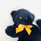 Princess Soft Toys Black Cat Plush Raised Tail Orange Bow 7   