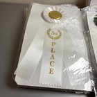17 Pieces Of Triple Steamer Rosettes Ribbon Award 1st 3rd And Participant 