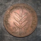 1927 Palestine 2 Mil Copper Coin - Exact Coin Shown  r012