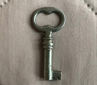 Vintage Antique Open Barrel Skeleton Key Desk Lock Padlock