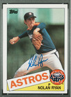 1985 Topps Nolan Ryan Hof Signed Baseball Card  760 Psa 7 Dna Certified Auto 10