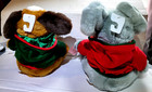 Dan Dee Snowflake Friends 2001 Christmas Plush 12  Mouse   Puppy Dog Nwt