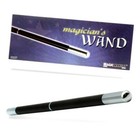 13 5  Magician s Pro Wand Close Up Magic Trick Prop Black Chrome Silver Tips 