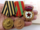 Soviet Russian Set 24 Medals  Badges With 8 Documents Of Veteran Ww2  Army Ussr