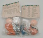Leewards Vtg Raggedy Ann   Andy  Sequin Bead Christmas Ornament Kit Boutique Nos