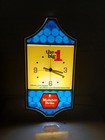 Meister Brau The Big 1 Lighted Advertising Beer Bar Clock Sign Works Nos