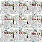 9-piece Set Stasher Raspberry Reusable Food  Sandwhich Storage Bags  7 5 x7 x1 