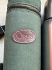 Vintage Orvis Stainless Steel Vacuum Thermos With Canvas Carrying Case