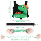 3 In 1 Toddler Harness Leash   Baby Anti Lost Wrist Link   Cute Dinosaur Child S