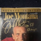 Beckett Magazine Joe Montana San Francisco 49ers Autographed Original Football