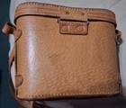 Vintage Brown Leather Binocular Case  