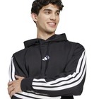 Adidas Essential Fleece Hoodie Men   s Black Pullover Athletic Sweatshirt  870
