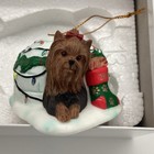 Danbury Mint Annual Yorkshire Terrier Yorkie Dog Christmas Ornament 2025 Nwt