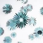  3d Wall Decal Teal Flower Wall Stickers Blue Turquoise Daisy Teal Blue